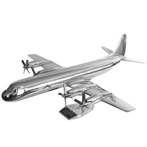 Silver Lockheed Martin airplane model.
