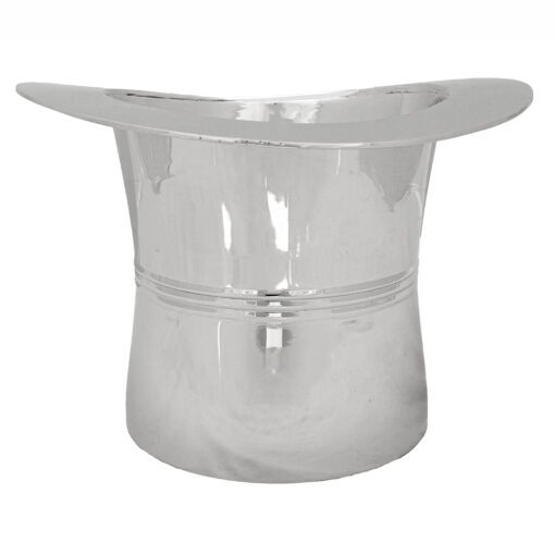 Art Deco Silver Plate Top Hat Ice Bucket - Image 4
