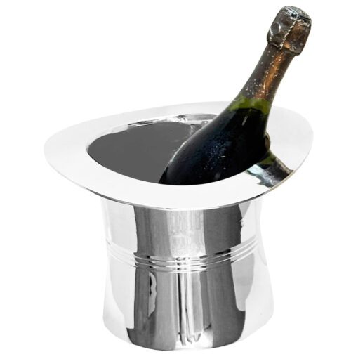 Art Deco Silver Plate Top Hat Ice Bucket - Image 2