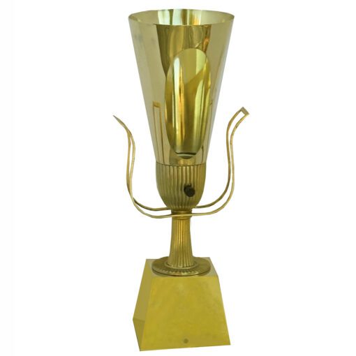 Brass Table Top Torchier Lamp by Tommi Parzinger - Image 2