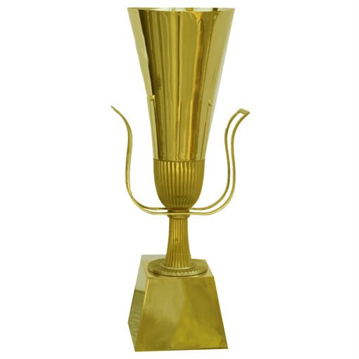 Brass Table Top Torchier Lamp by Tommi Parzinger