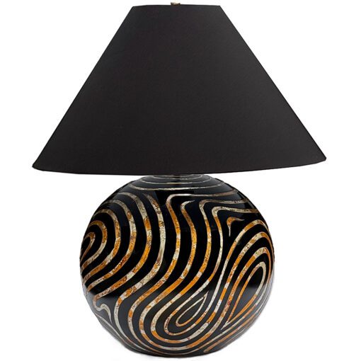 Pair of Large Karl Springer Vermicelli Ball Lamps - Image 3