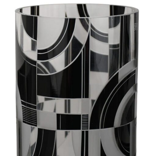 Large Art Deco Bohemian Glass Vase - Image 2