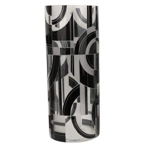 Large Art Deco Bohemian Glass Vase