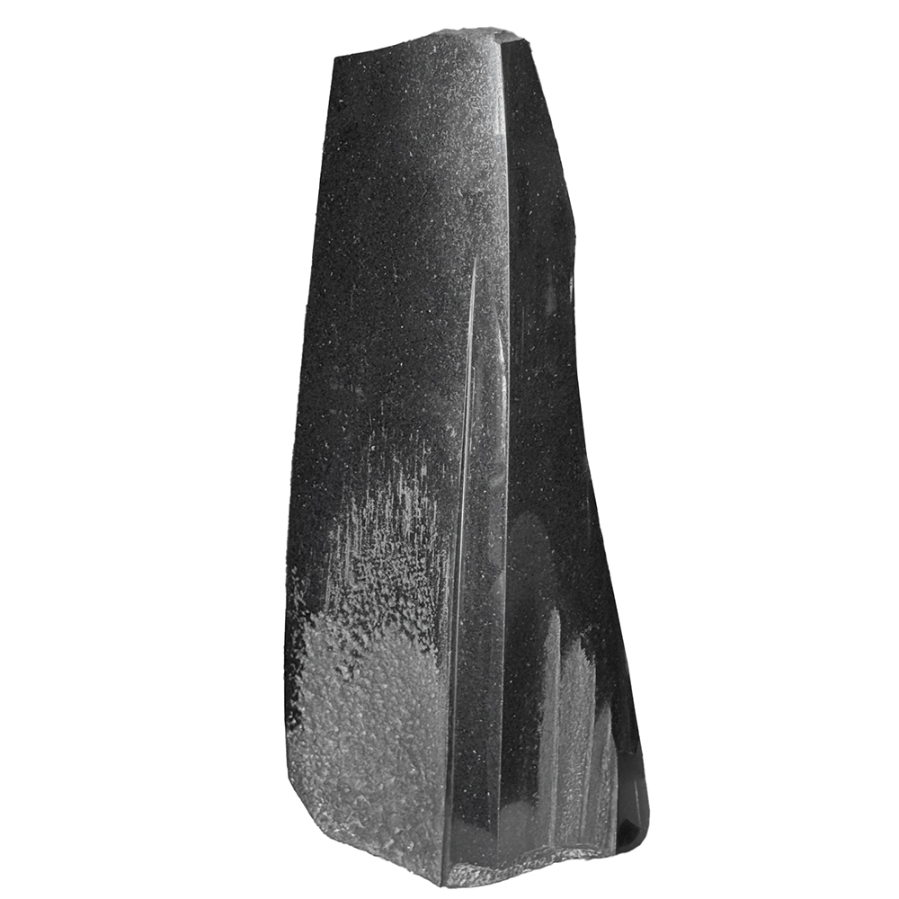 Proud Loneliness Black Granite Sculpture by Masayuki Nagare