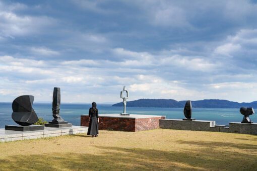 Proud Loneliness Black Granite Sculpture by Masayuki Nagare - Image 7