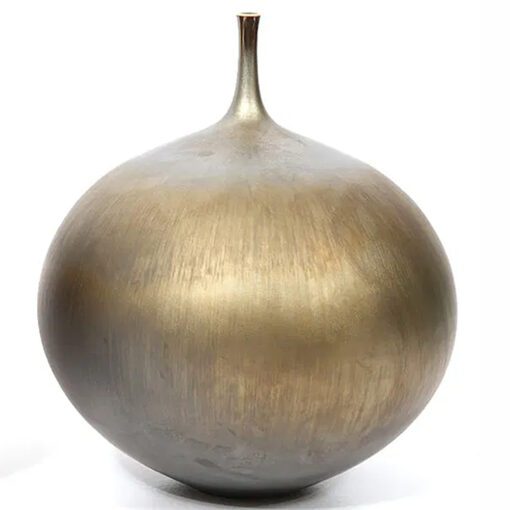 Globe Vase by Hideaki Miyamura in Bronze Glaze