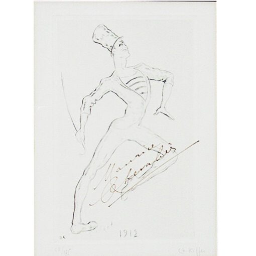 4 Maurice Chevalier Signed Etchings by Charles Kiffer - Image 11