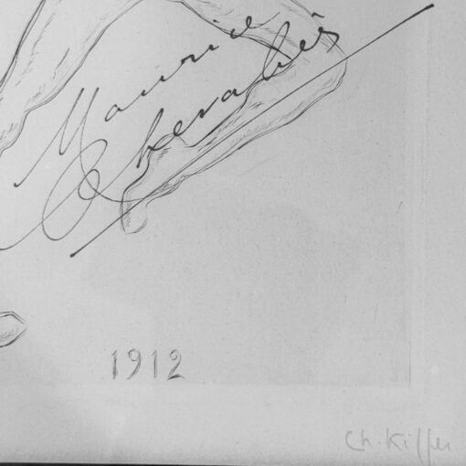 4 Maurice Chevalier Signed Etchings by Charles Kiffer - Image 13