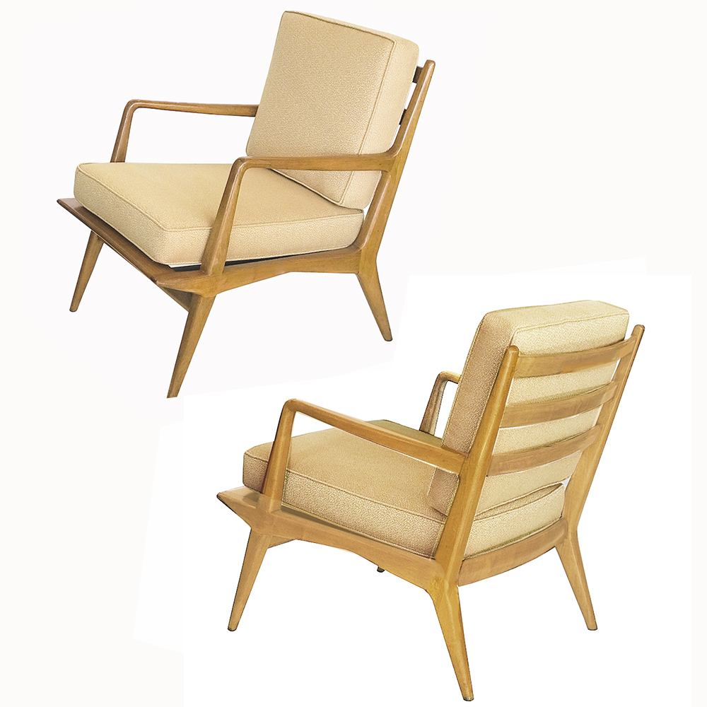 Pair of Lounge Chairs by Carlo de Carli