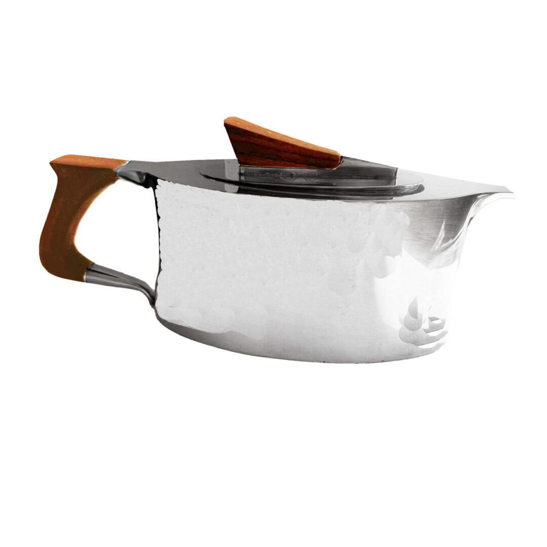 Sterling and Rosewood Modernist 1930's Teapot - Image 4