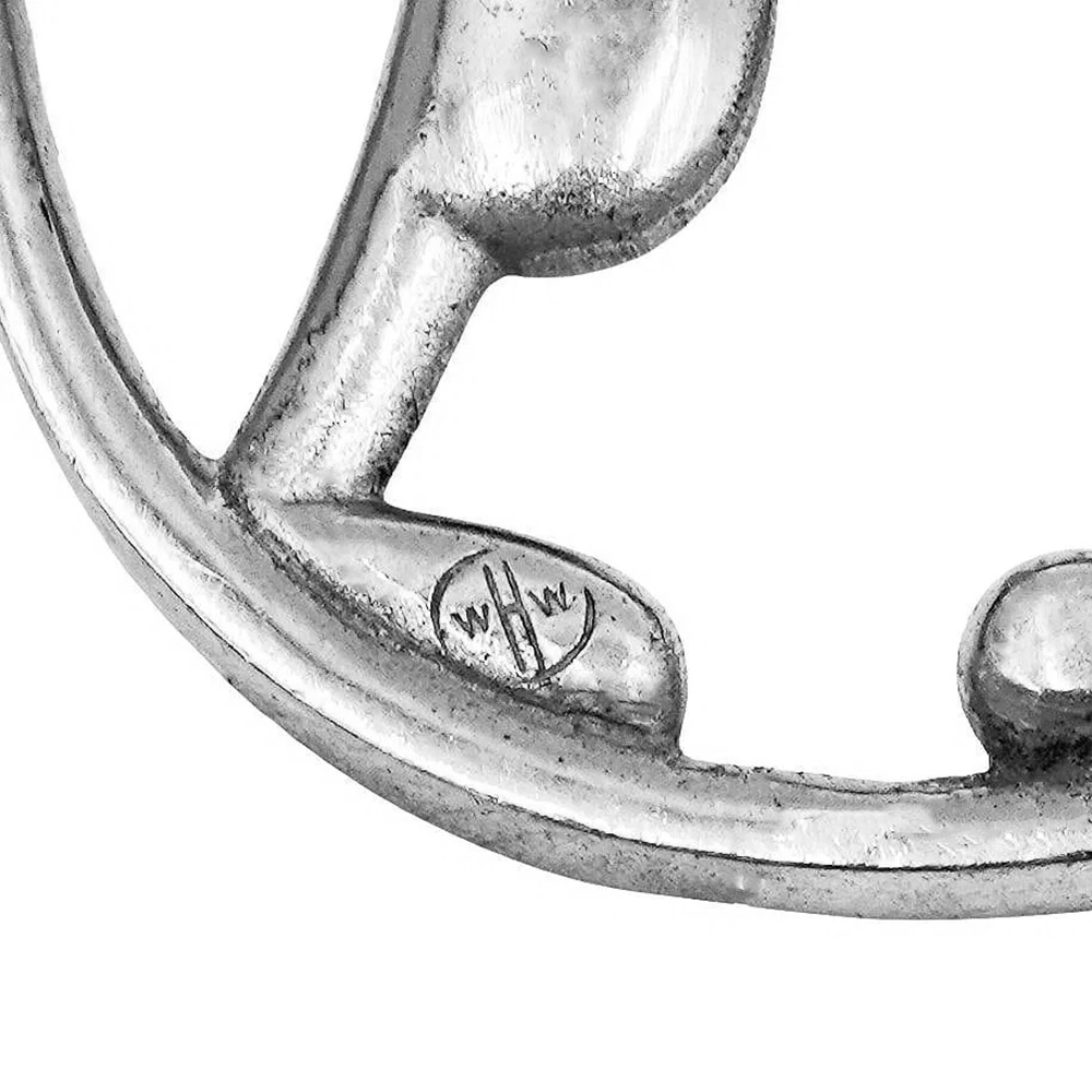 Wonderful Hagenauer Sculptural Golfer Hand Mirror - Image 2