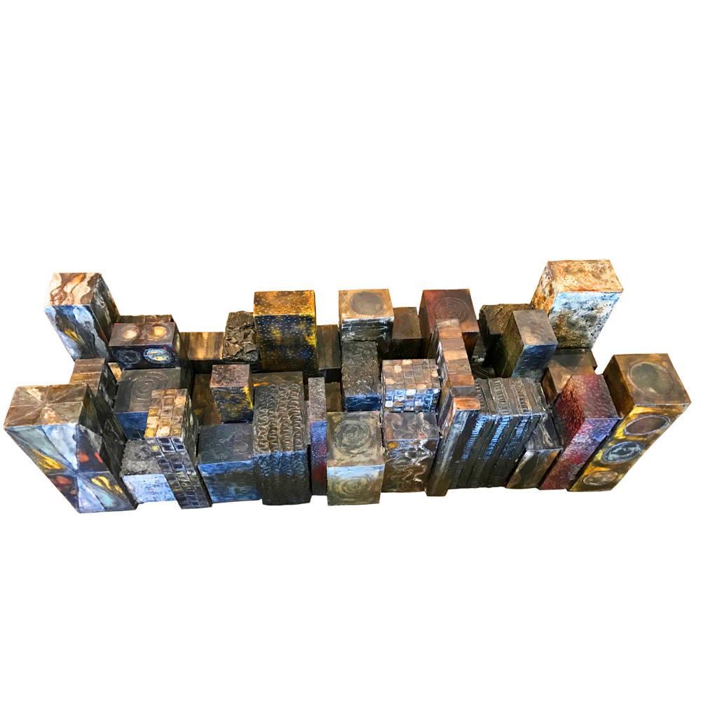 Monumental Skyline Table Base, Signed Paul EvansĀ - Image 9