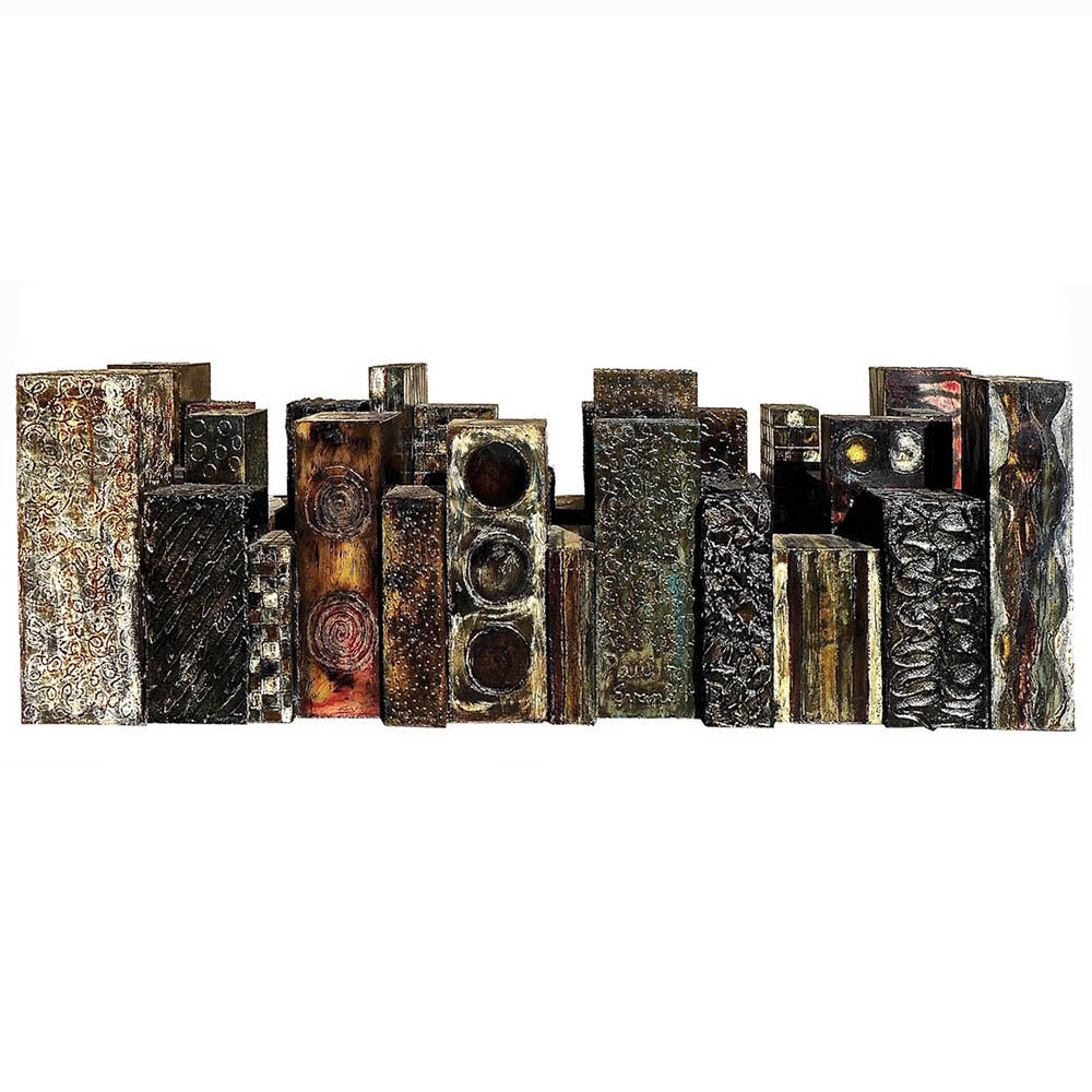 Monumental Skyline Table Base, Signed Paul EvansĀ - Image 4