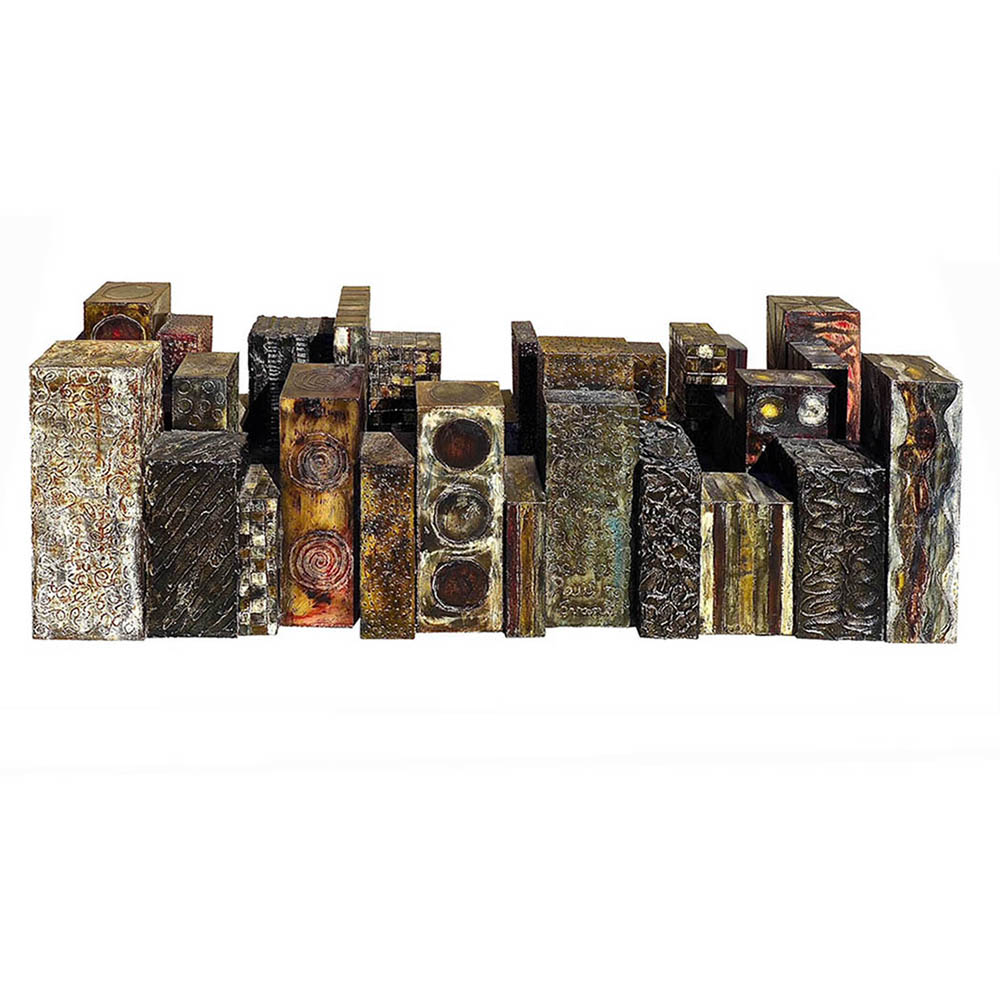 Monumental Skyline Table Base, Signed Paul EvansĀ - Image 3