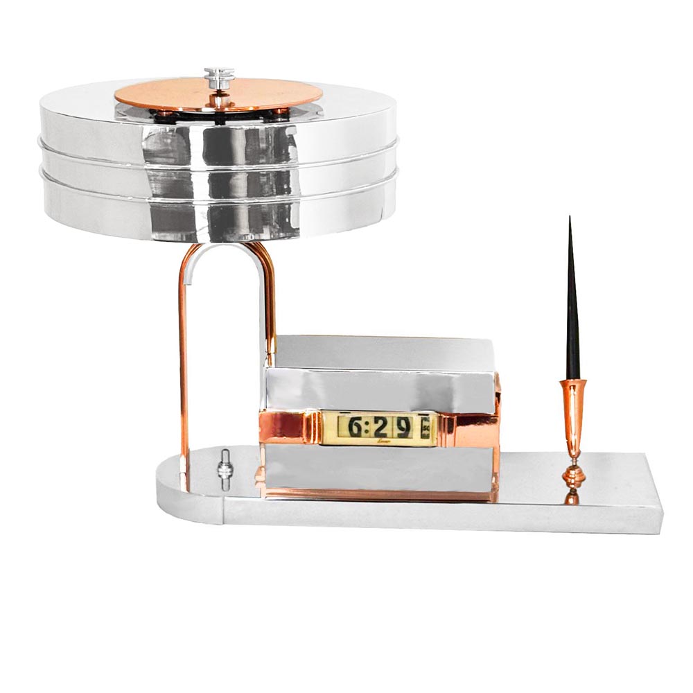 Fantastic and Rare Lawson Clock-Lamp