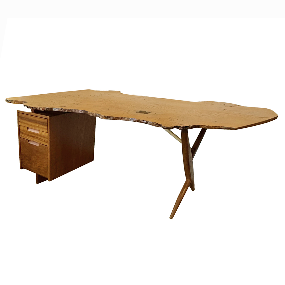 Rare Nakashima Conoid Special Order Executive Desk 1960