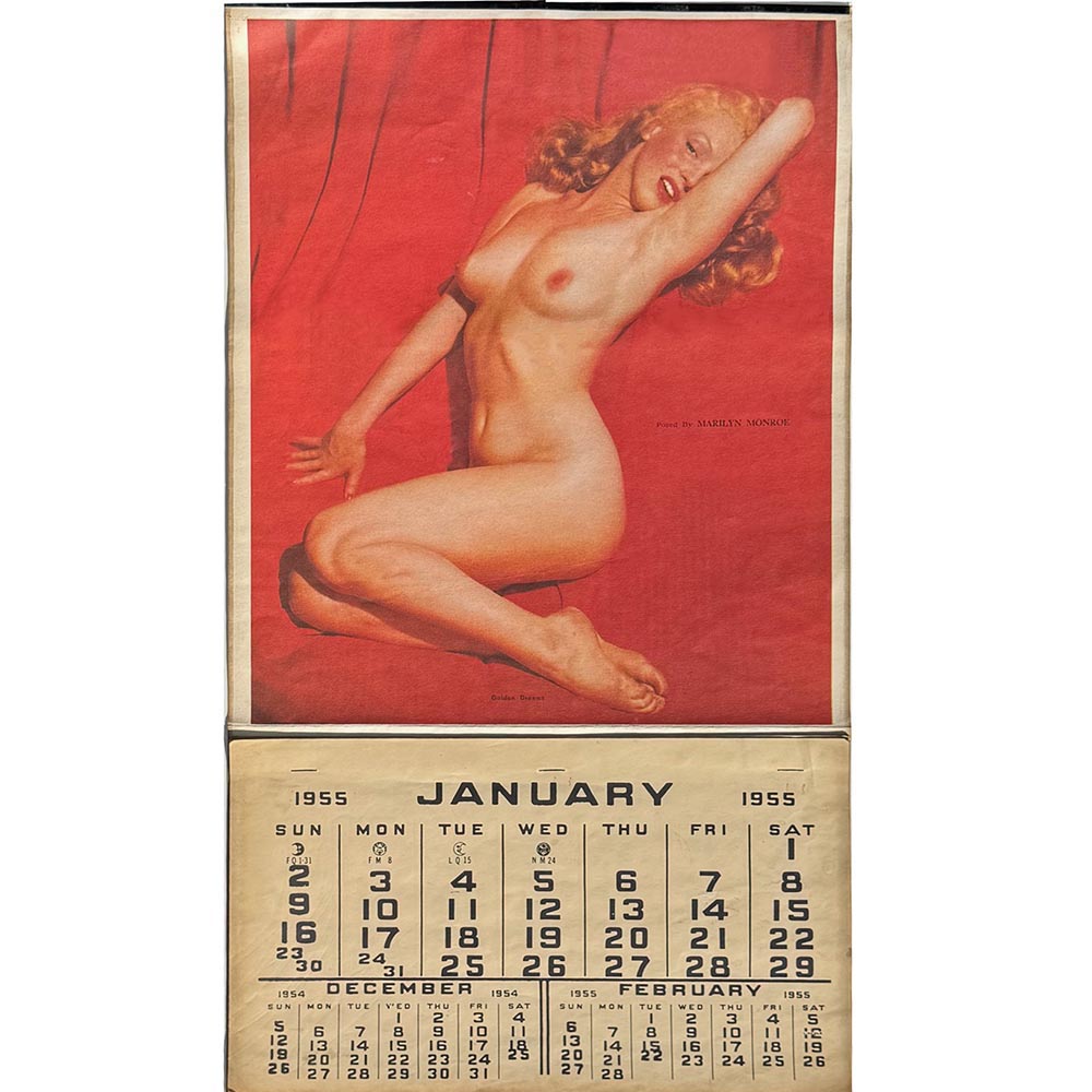 Large Original 1955 Marilyn Monroe Calendar