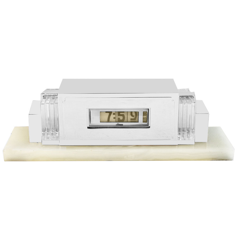 Art Deco Skyscraper Clock by Lawson