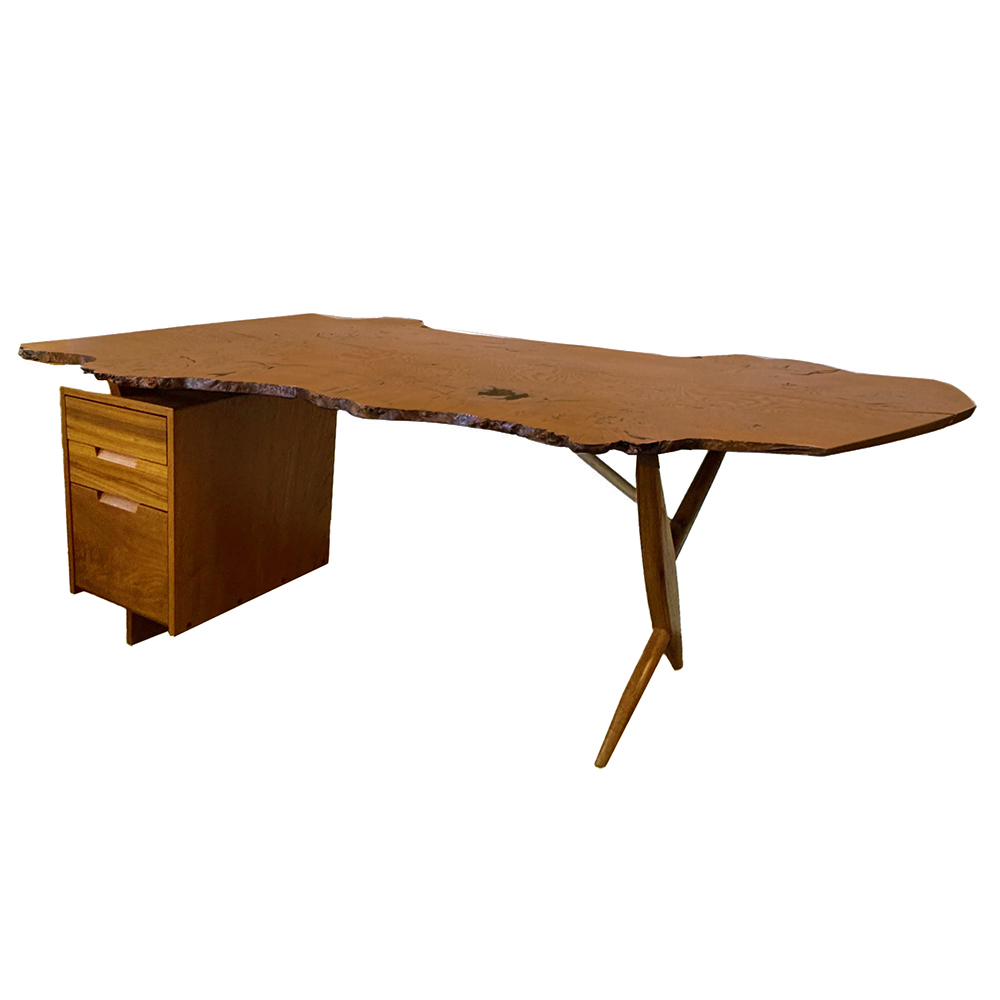 Rare Nakashima Conoid Special Order Executive Desk 1960