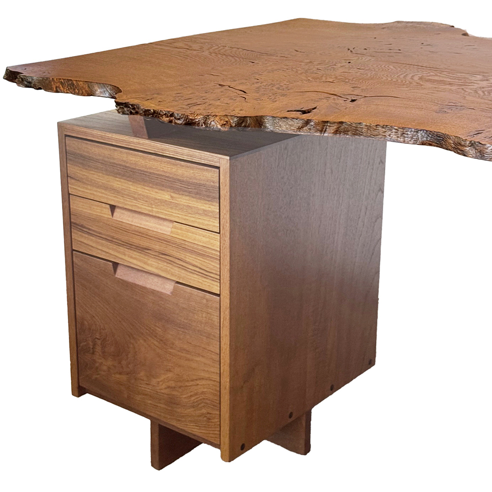 Rare Nakashima Conoid Special Order Executive Desk 1960 - Image 7