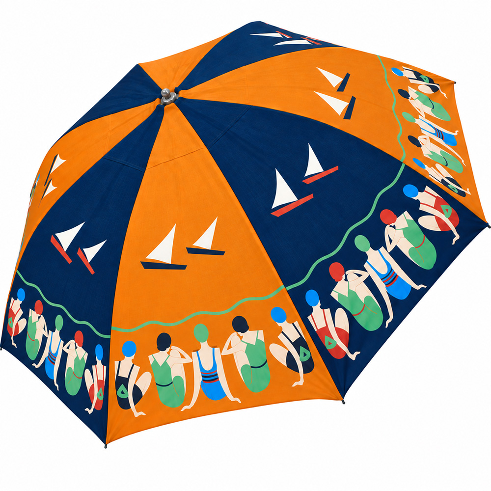 Outstanding Rare Original Beach Umbrella by Troy 1936