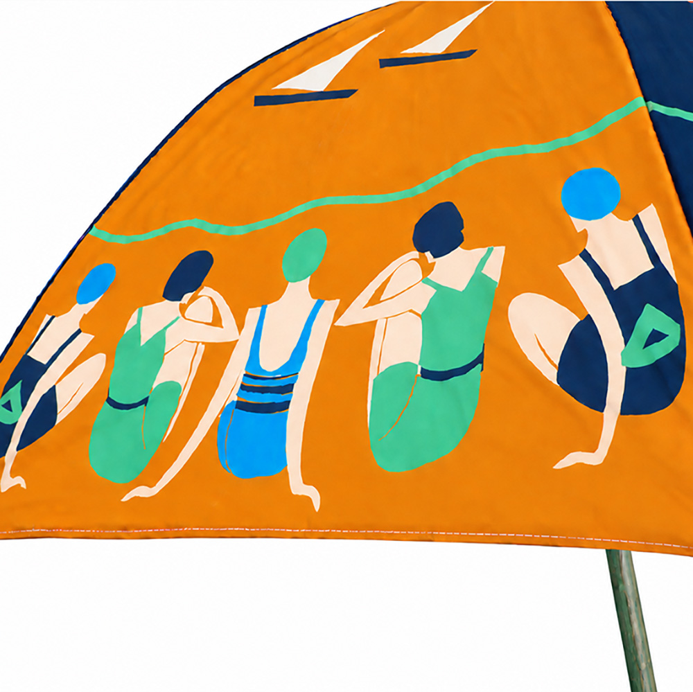 Outstanding Rare Original Beach Umbrella by Troy 1936 - Image 3