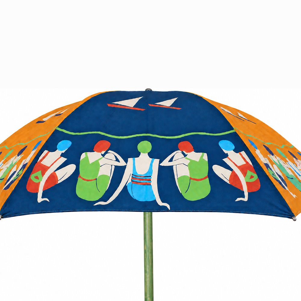 Outstanding Rare Original Beach Umbrella by Troy 1936 - Image 4