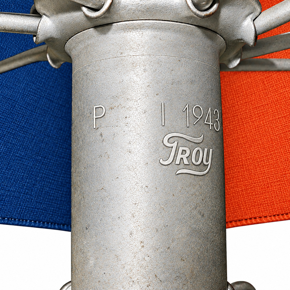 Outstanding Rare Original Beach Umbrella by Troy 1936 - Image 5